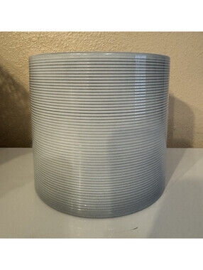 Washed denim  Round Glazed Ceramic Plant Pot 7.5 in x 6 in MPN 828-16 Germany